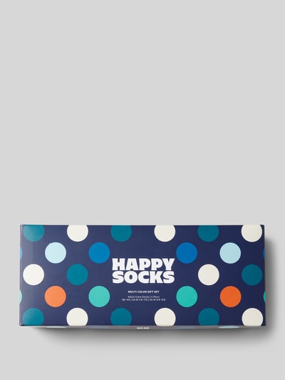 Happy Socks Skarpety z różnymi wzorami w zestawie 4 szt. Granatowy 3