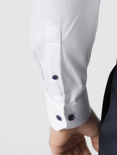 Eton Slim Fit Business-Hemd aus Twill  Weiss 3