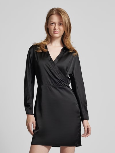 Guess Knielanges Kleid mit Umlegekragen Modell 'TANYA' Black 4