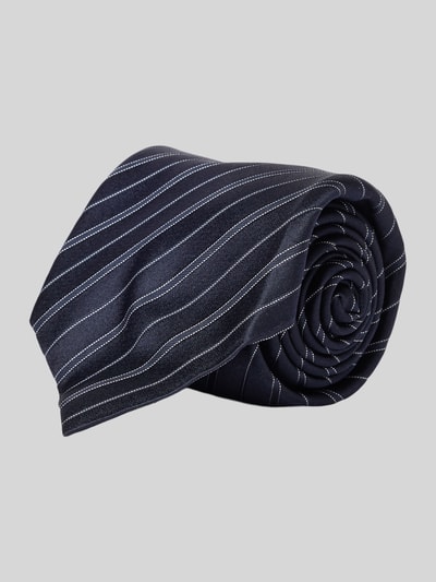 altea Seidenkrawatte mit Strukturmuster Modell 'Gange' Marine 1