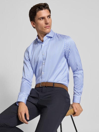 Jake*s Koszula biznesowa o kroju slim fit z kołnierzykiem typu cutaway Królewski niebieski 3