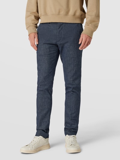 Tommy Hilfiger Broek met steekzakken opzij, model 'Bleeker' Marineblauw - 4