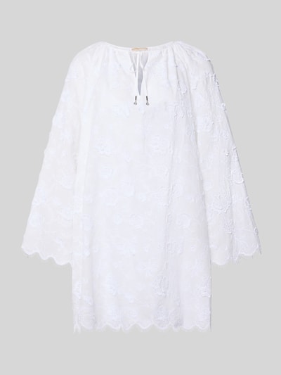 Produktfoto, Minikleid mit Spitze und Kimonoärmel von MICHAEL Michael Kors aus Reine Baumwolle, Loose-Fit, weiß, blickdichtes Unterkleid