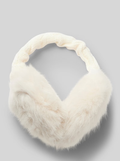 Barts Oorwarmers met labeldetail, model 'FUR' Wit - 1