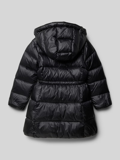 Polo Ralph Lauren Teens Regular fit gewatteerd jack met logostitching, model 'Celia' Zwart - 3