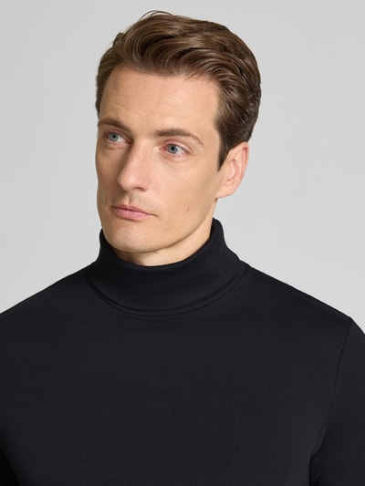 Lindbergh Shirt met lange mouwen en col Zwart - 3