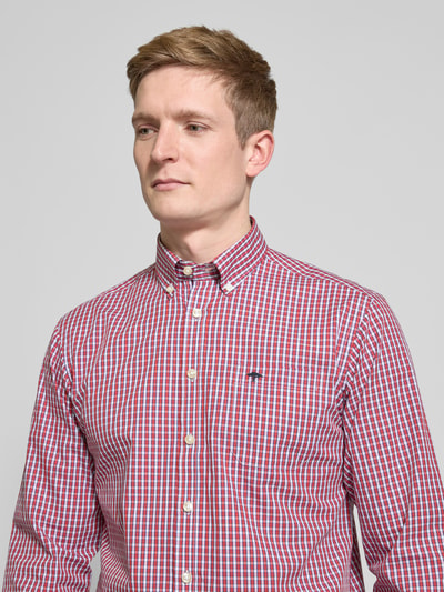 Fynch-Hatton Regular Fit Freizeithemd mit Button-Down-Kragen Rot 3