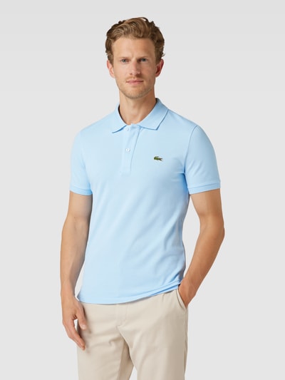 Lacoste Poloshirt met logostitching Lichtblauw - 4