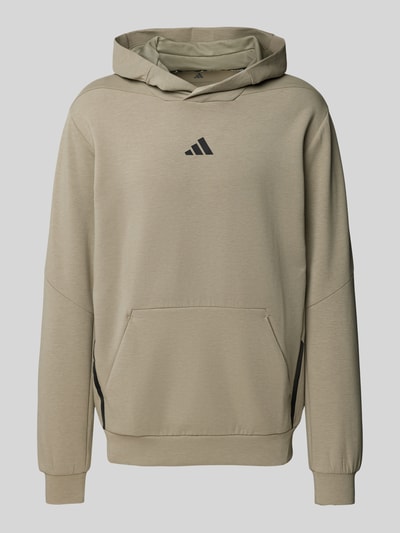 Adidas Training Bluza z kapturem z nadrukiem z logo Oliwkowy 1