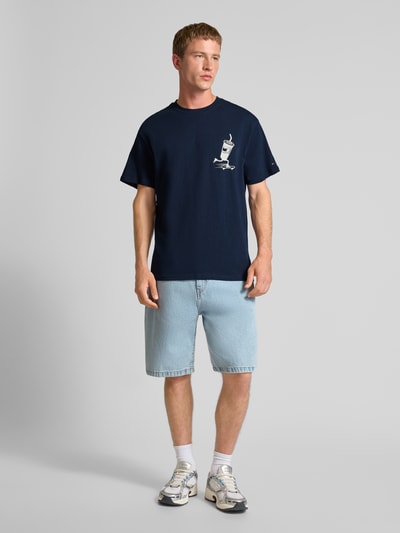 Tommy Jeans Regular fit T-shirt van puur katoen Marineblauw - 1