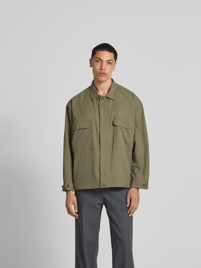 Wood Wood Hemdjacke mit Brusttaschen Kitt 4