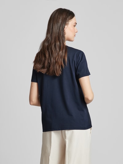 Tom Tailor T-shirt met druppelvormige hals Marineblauw - 5