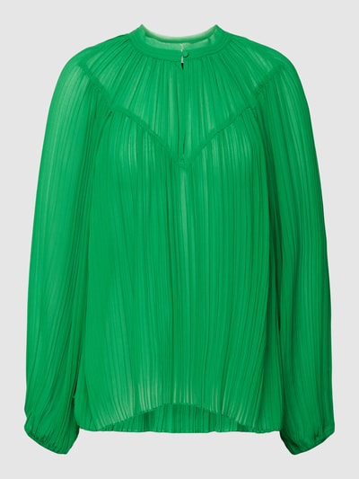 Dante 6 Blouse met plissévouwen, model 'Elmira' Groen - 2