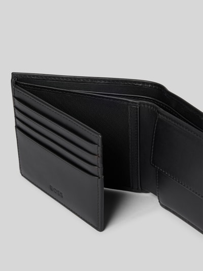 BOSS Portemonnaie aus echtem Rindsleder Modell 'RANDY_TRIFOLD' Black 3