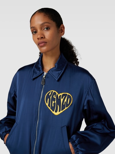 Kenzo Bomberjacke mit Label-Stitching Dunkelblau 3