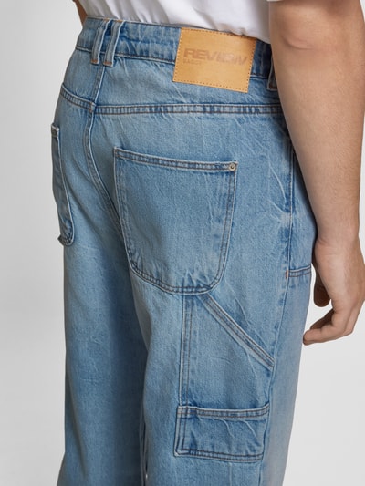 REVIEW Baggy Fit Jeans mit Hammerschlaufe Blau 3
