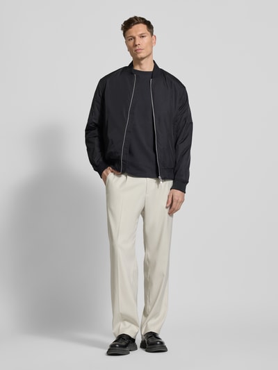 Selected Homme Regular Fit Bomberjacke mit Zweiwege-Reißverschluss Modell 'CHRIS' Black 1