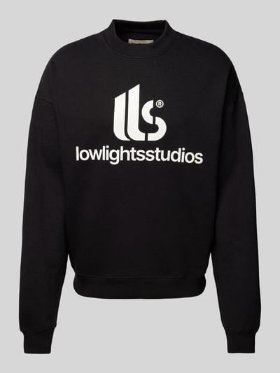 Low Lights Studios Bluza z nadrukiem z logo Czarny 1