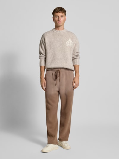 ANOTHER COTTON LAB Strickpullover mit Stehkragen Beige 1