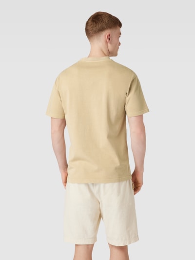 Knowledge Cotton Apparel T-Shirt mit Brusttasche Modell 'NUANCE BY NATURE™' Beige 5