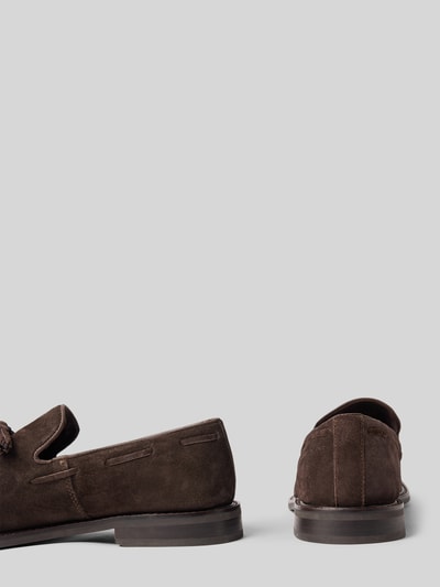 Gant Loafers van echt leer, model 'Lozham' Donkerbruin - 2