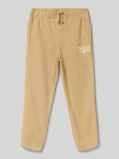 Polo Ralph Lauren Kids Relaxed Fit Sweatpants mit Label-Stitching Beige 1