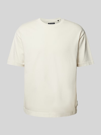 Marc O'Polo T-Shirt in unifarbenes Design Offwhite 2