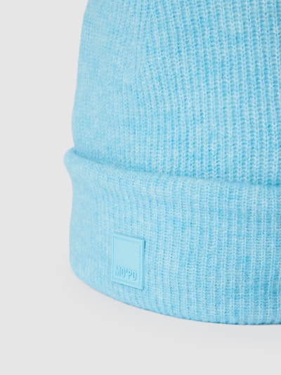 Marc O'Polo Denim Beanie mit Label-Patch Blau 2