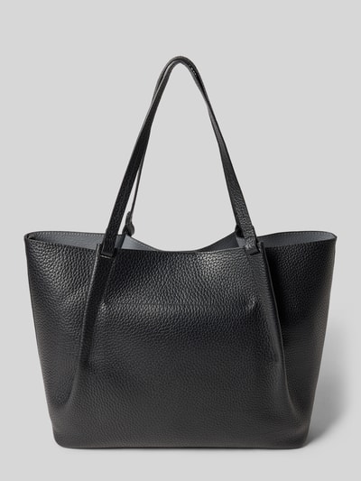 Marc O'Polo Shopper van echt runderleer, model 'BELLI' Zwart - 4