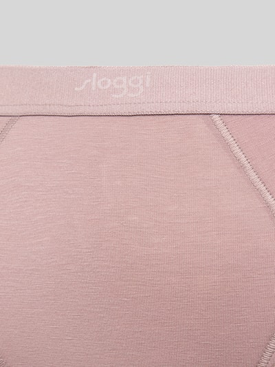 Sloggi Slip met labelprint in een set van 2 stuks, model 'Ease' Mauve - 2