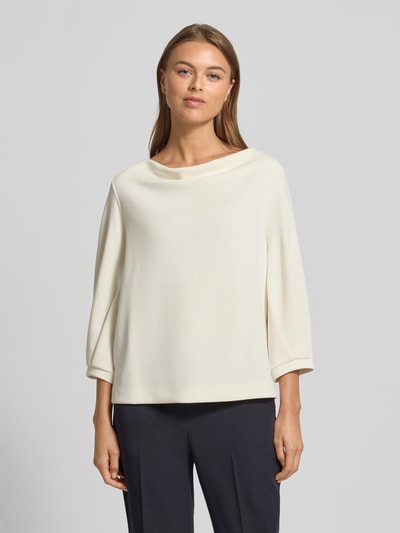 s.Oliver BLACK LABEL  Relaxed fit sweatshirt van modalmix Wit - 4