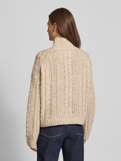 Marc O'Polo Oversized pullover van een mix van alpaca en katoen Offwhite - 5