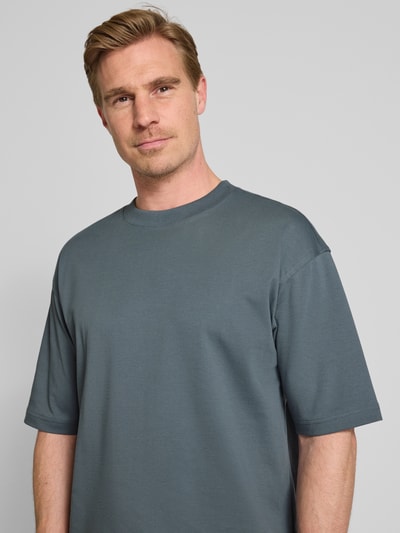 JAKE*S STUDIO MEN T-Shirt mit Rundhalsausschnitt Rauchblau 3