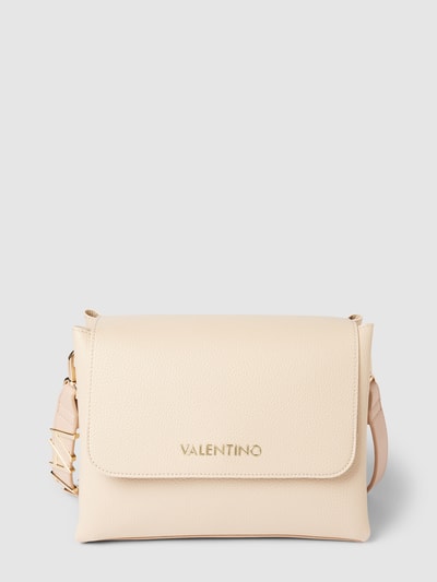 VALENTINO BAGS Handtas met labelapplicatie, model 'ALEXIA' Ecru - 1