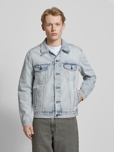 Levi's® Jeansjacke mit Brustpattentaschen Modell 'THE TRUCKER JACKET' Hellblau 4