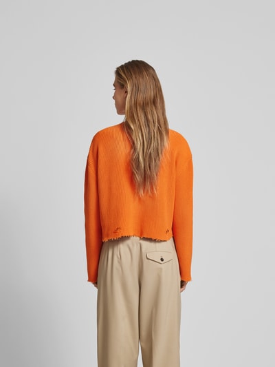 MM6 Maison Margiela Pullover im Used-Look Orange 5