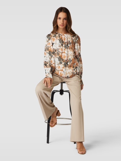 JOOP! Bluse aus Viskose mit Allover-Muster Camel 1