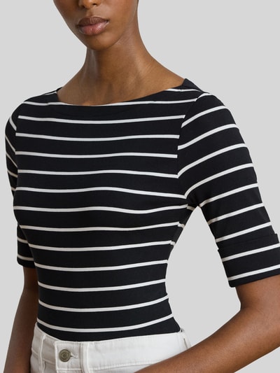Lauren Ralph Lauren Slim Fit T-Shirt aus Baumwoll-Mix Modell 'JUDY' Black 3
