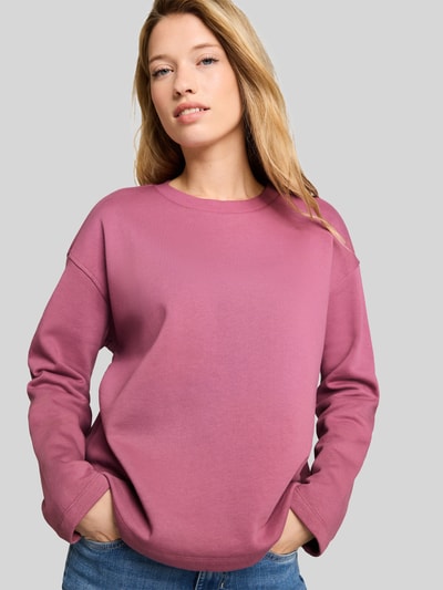 Tom Tailor Denim Regular Fit Sweatshirt aus reiner Baumwolle Pink 3