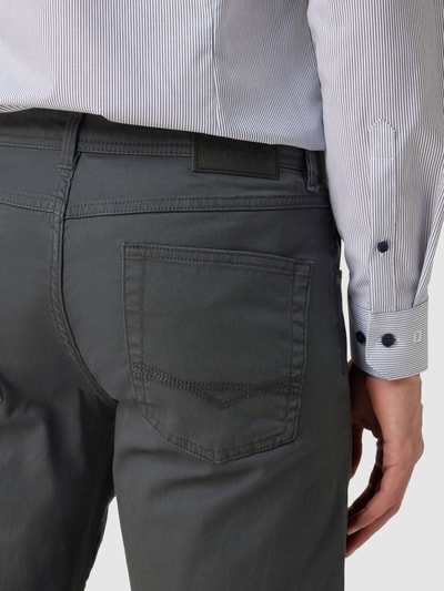 Christian Berg Men Spodnie o kroju slim fit z dodatkiem streczu Ciemnoszary 3