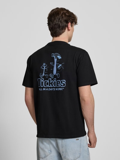 Dickies T-shirt met labelprint model 'FAIRLAWN' Zwart - 5