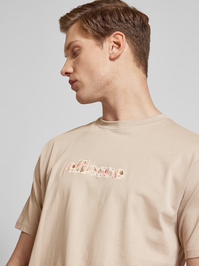 Ellesse T-shirt z wyhaftowanym logo model ‘MARLO’ Szarobrązowy 3