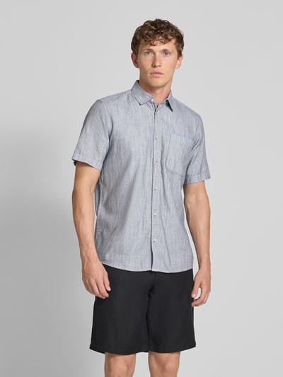 Tom Tailor Regular Fit Freizeithemd aus reiner Baumwolle Mittelgrau 4