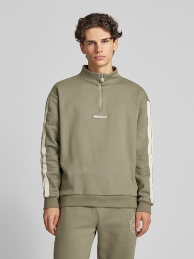 Ellesse Sweatshirt mit Stehkragen Modell 'ZARAGOZA' Khaki 4