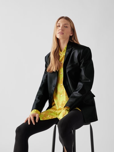 The Mannei Blazer aus Leder Schwarz 6