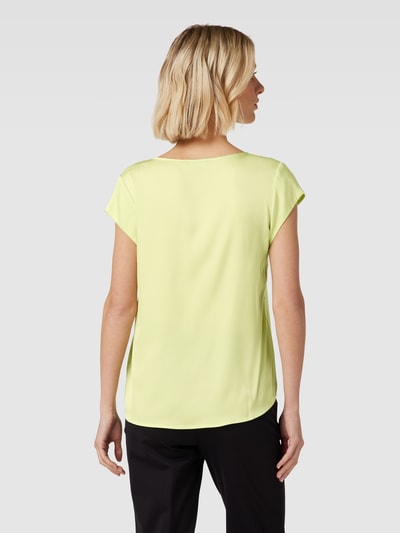 Repeat Blouseshirt met V-hals Neongeel gemêleerd - 5