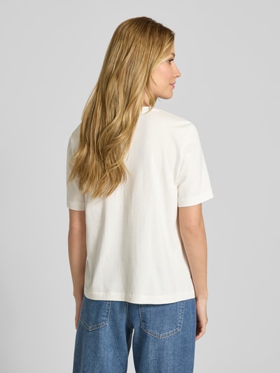 Marc Cain T-shirt met motiefprint en ronde hals Offwhite - 5