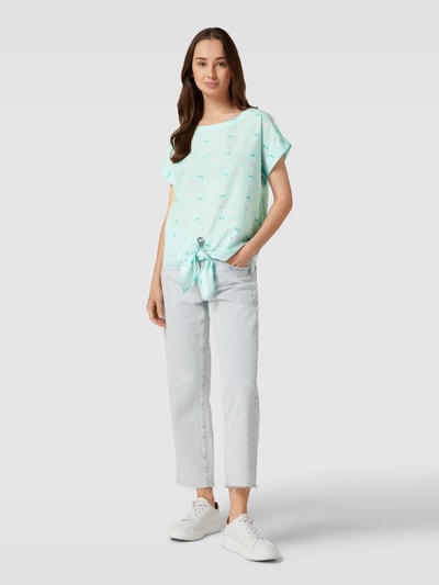 Christian Berg Woman Blouseshirt met strikdetail Mintgroen - 1