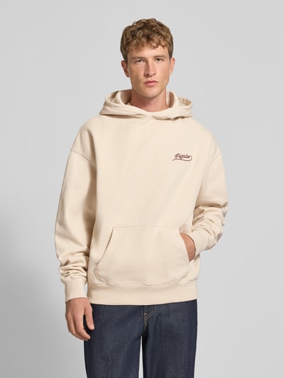 PEGADOR Regular Fit Hoodie aus Baumwoll-Mix Beige 4