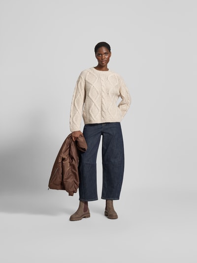 Juvia Relaxed Fit Pullover aus Merinowolle Ecru 1